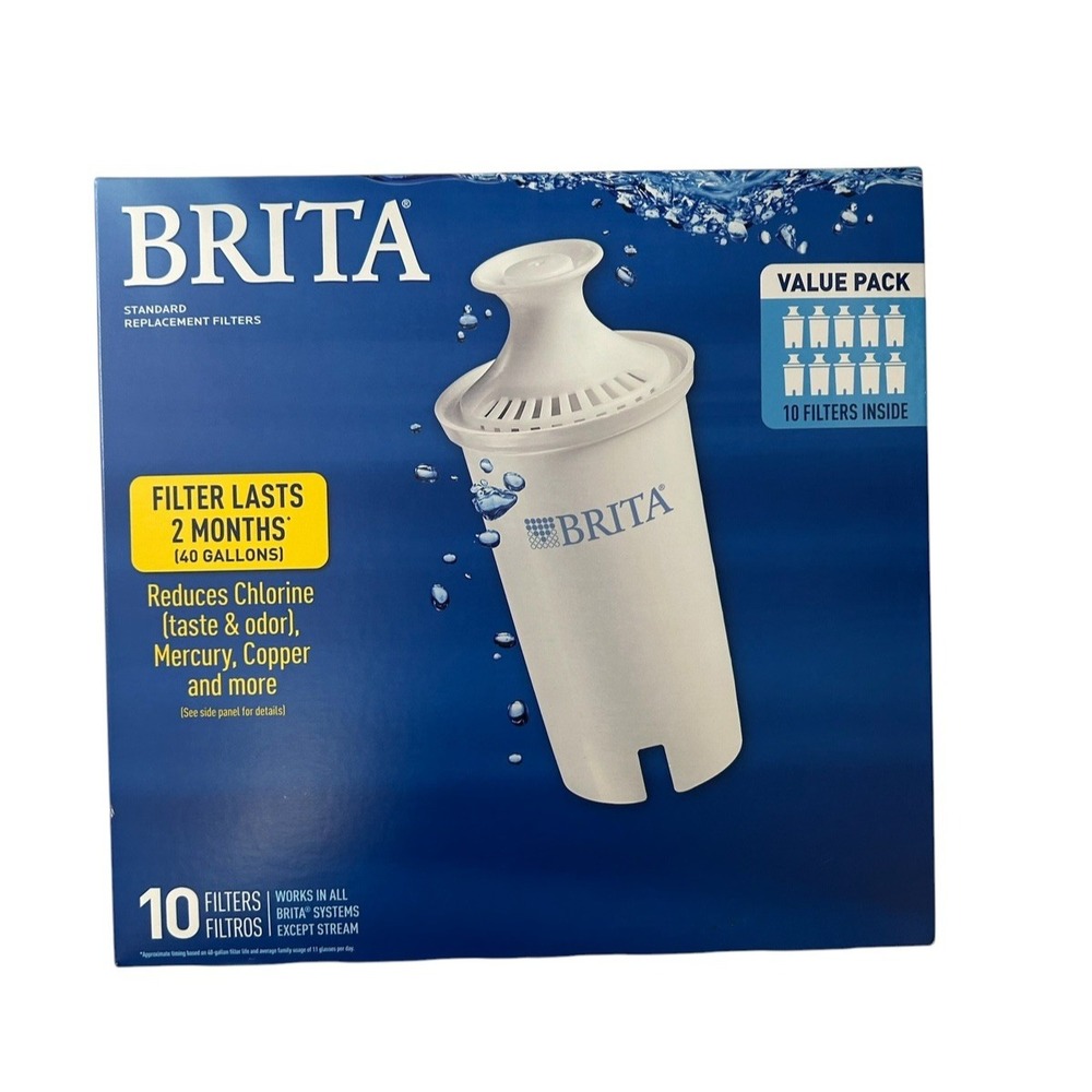 Brita OBO3 Standard Replacement 10 Ct Water Pitcher Filter 987554 Open Box New